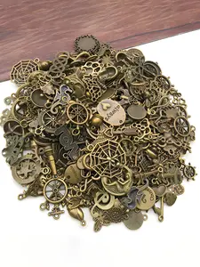 Random Mixed Metal Alloy Antique Bronze Charms, Vintage Pendants, Handmade for DIY Bracelet Necklace Earrings Jewelry Making Findings