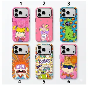 Cartoon Little Boy R-Rugrats Mobile Phone Case Compatible with iPhone 17 16 15 14 13 12 11 Pro Max Anti-Fall Transparent Soft Back Shockproof Silicone TPU Bumper Drop Protection Cellphone Cover