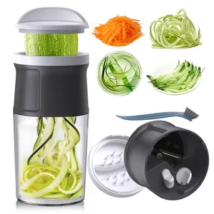 【ONCE FOR ALL】Multifunctional Vegetable Chopper, Adjustable Thickness Slicer Shredder Dicer, Safe Hand Protection Design, Fast Cutting for Onion Potato Cheese, Easy Clean Kitchen Gadget for Quick Food Prep Cutter