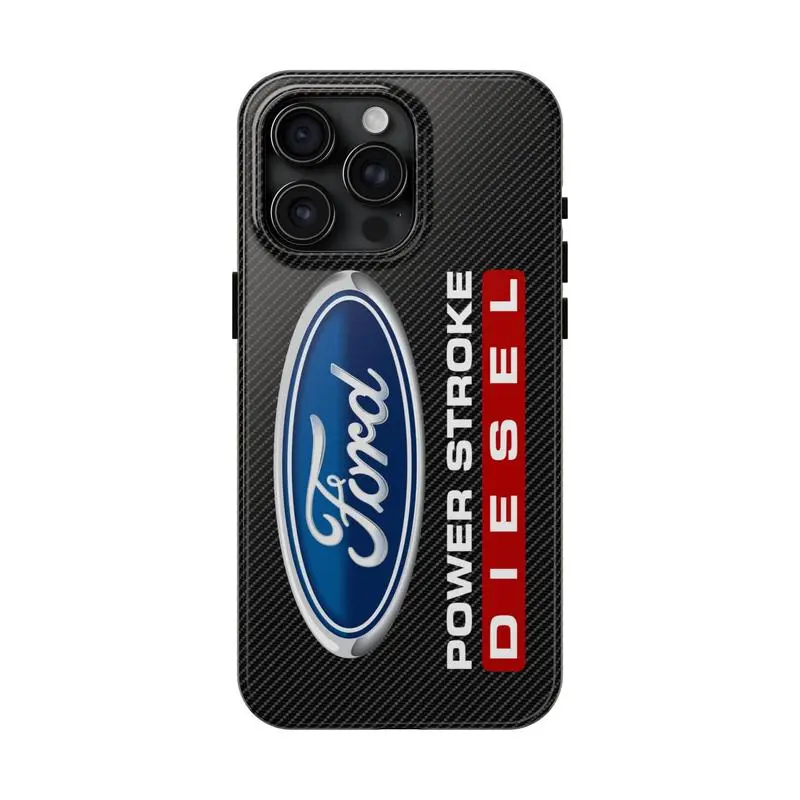 Ford Power Stroke Diesel Tough Phone Case, Glossy Cases, Ideal Gift, Phone Accessories for iPhone X XS XR 11 12 13 14 15 16 17 Pro Promax