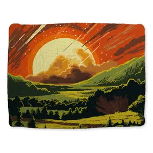 14x18 in. Stylish Yellow Braided Polyester Placemat, Last Days Themed Kitchenware Tableware, Coasters for Home Decor, MWW CBPM1418TYVV6J, Coasters Home Decor
