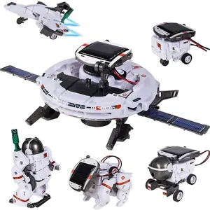 [For 8-13 Years Old Robot Kit] Solar-Powered Robot Building Kit for Youngsters 8-13 - Educational STEM Toy Set, No Batteries Required, White ABS Material, Robot Toy Birthday Gifts Ideas