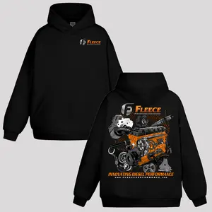 Fleece Performance Cummins Engine Hoodie & Sweatshirt, Cummins Diesel Outfit for Fans, Car Parts Enthusiasts Shirt, Full Size, Full Color
