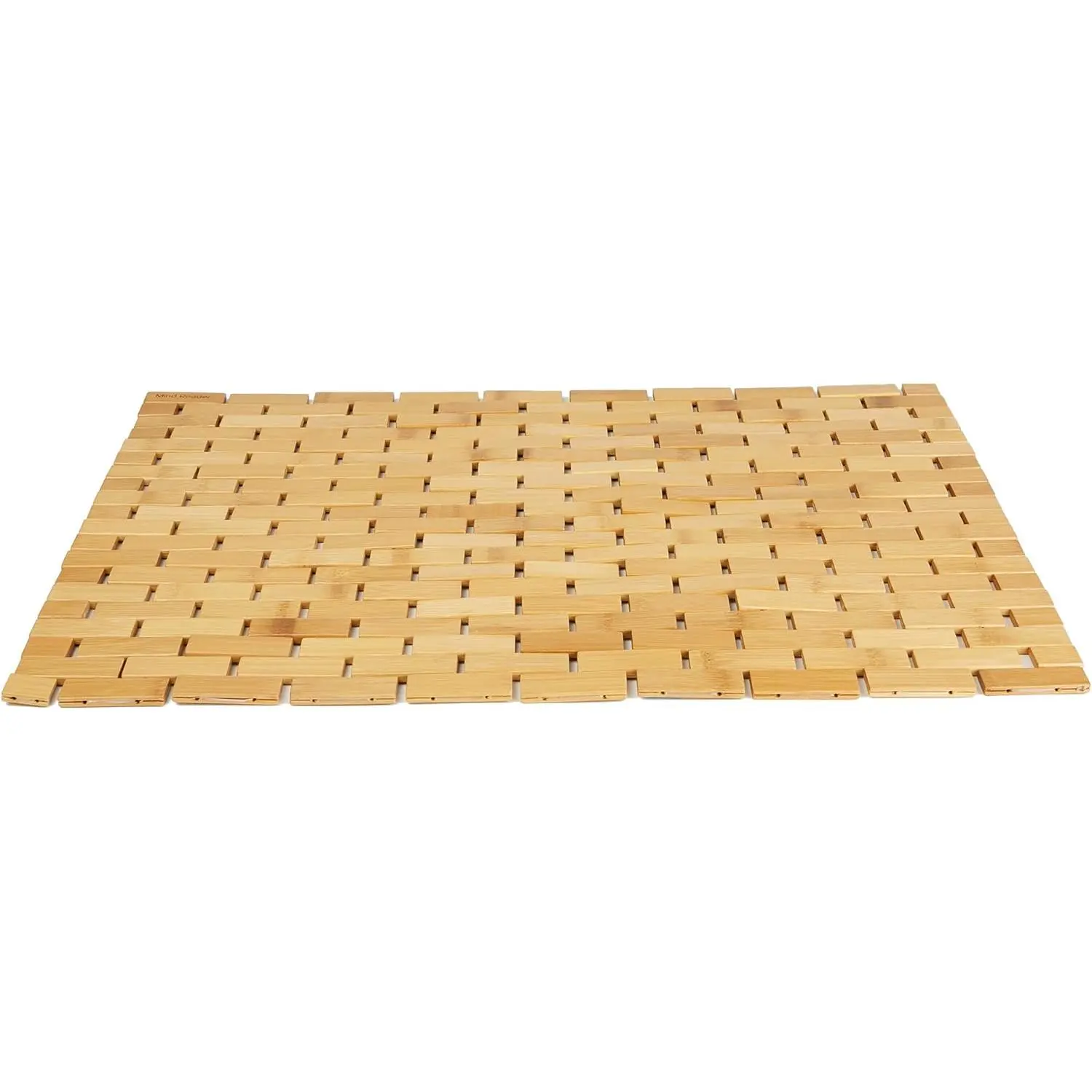 Bath Mat, Shower Mat, Bathtub Mat, Bathroom Accessory, Wood, Rayon from Bamboo, 23.5"L x 16.5"W x 0.4"H, Brown