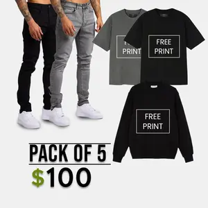 5-in-1 Value Pack – 2 Pants, 2 T-shirts, 1 Sweatshirt & a Freebie T-shirt