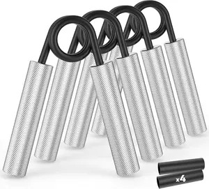 Grip Strength Trainer 6 Pack - 50LB-300LB Metal Hand Grip Strengthener for Muscle Building & Hand Rehabilitation Exercise