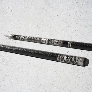 EVO REBEL POOL CUE - BLACK LEATHER WRAP