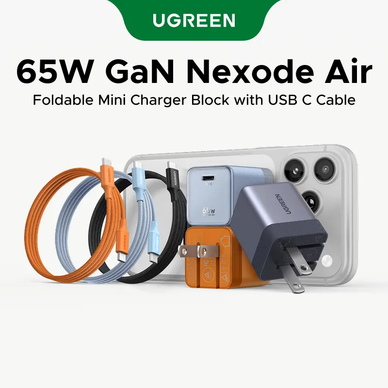 UGREEN 65W USB-C Ultra Mini GaN Charger  Bundle with 100W USB-C Cable,45W GaN USB C Wall Charger,Magnetic Power Bank Qi2 Certified 15W Fast Charging Wireless Battery Pack Slim 10000mAh Magsafe Portable Charger summerwins