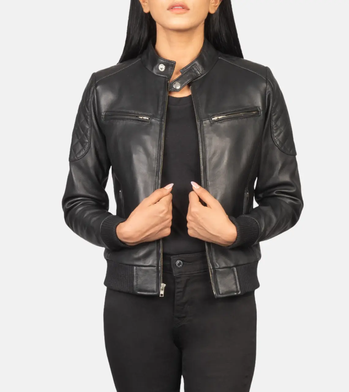Tomachi Black Women's Leather Jacket