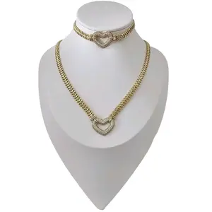 Valdiviajewery #1227 14k High Quality Laminated Heart Set