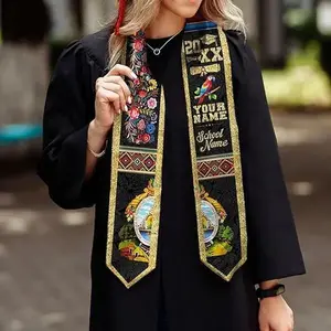 Custom Honduran American Flag Graduation Sash 2026, Honduran Graduation Stole
