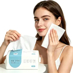 Face Towels, Disposable Face Towels,1/2/4/6/8/10Packs Makeup Remover Dry Wipes, Soft Extra Thick Dry Wipes Facial Cloths Towelettes for Washing and Drying, Facial Tissue for Cleansing, Skincare
