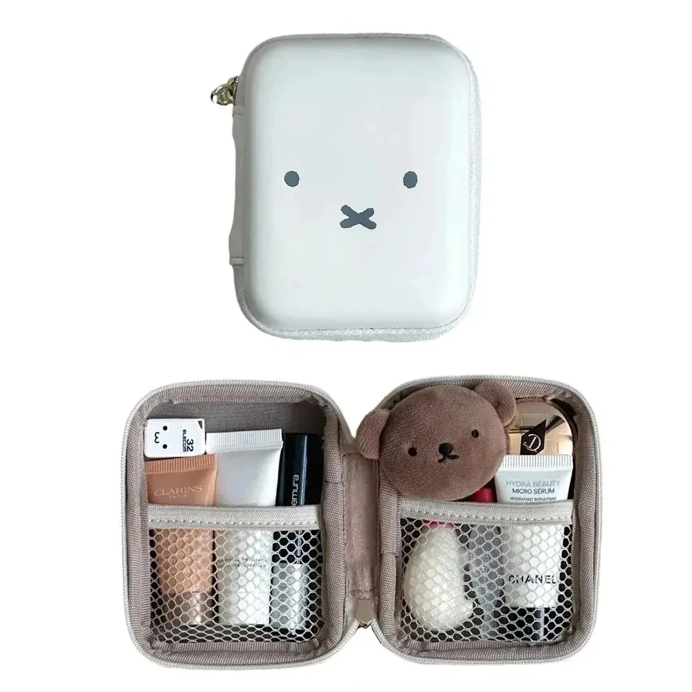 Cute Miffy Kawaii Small Storage Bag Cartoon Rabbit Lipstick Cosmetics Toiletry Travel Multi Functional Portable Storage Box Gift
