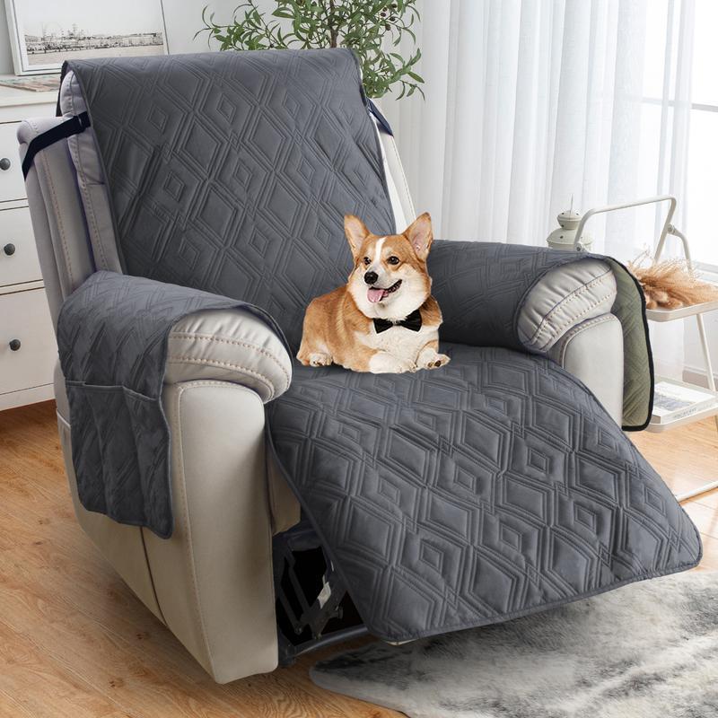Waterproof Recliner Cover, Non-slip Chair Cover, Furniture Protector, Washable Slipcover with Pockets, Elastic Leash for Pets # TikTokShopBlackFriday