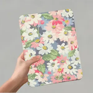 Vibrant Flower for ipad 9th Generation Case - Adjustable Stand, Magnetic Closure, Auto Sleep/Wake, Pen Slot, Silicone Air Cushion, 10. 2" Tablet Holder for iPad Air 5th/6th/7th/8th/9th, for iPad Pro 11th/12th, for iPad 7th/8th/9th, for iPad Air 6th, for i