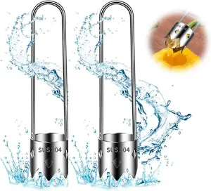 2 Pcs Stainless Steel Fruit and Vegetable Corer Tool Red Bell Pepper Seed Corer SUS304 Universal Core Remover with Ergonomic Handle Kitchen Gadget fruitsqueezer