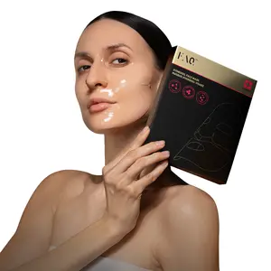 FAQ Glass Skin Collagen Face Mask – Hydrating & Brightening Skincare with Peptides – Pore Minimizing & Dark Spot Remover – Collagen Mask for Face Care & Glass Skin Glow (5pcs)