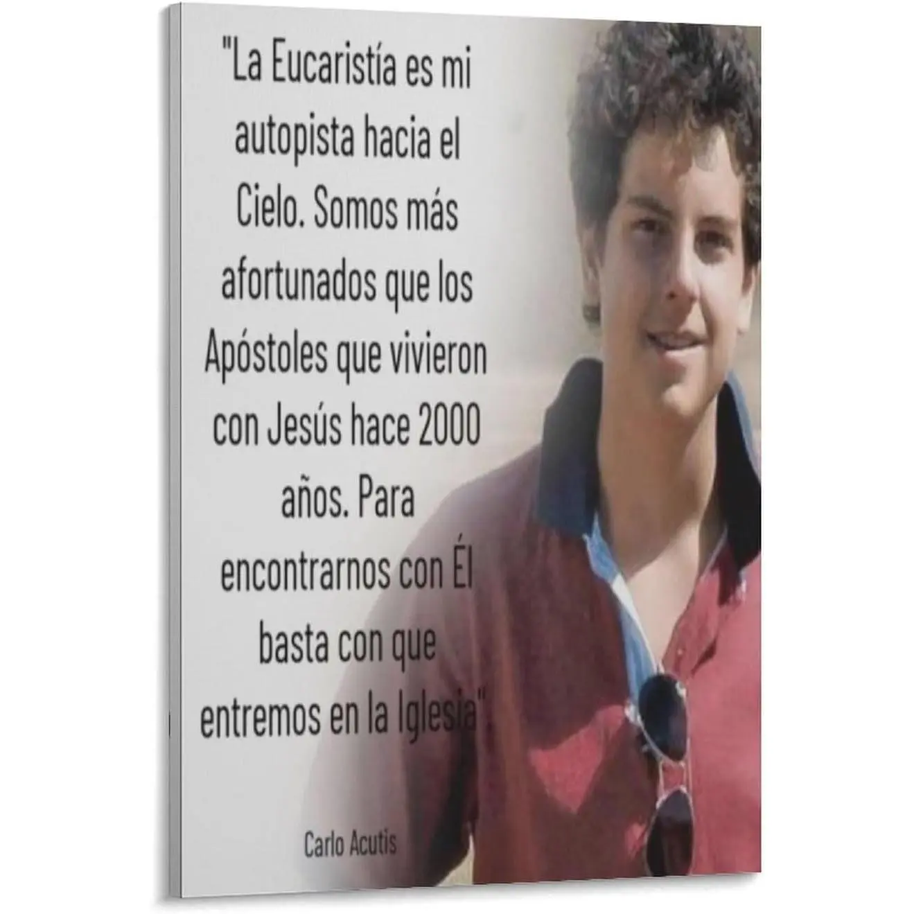 Carlo Acutis Catholic Saint Portraits Motivational Quote Wall Art Posters For Room Aesthetic 20 Poster For Bedroom Living Room Office Kitchen Bathroom Decor -Poster16x24inch - Wall Art Canvas Painting Gifts Decoration Colorful Ornaments Photo Artistic