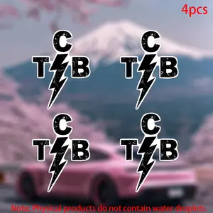 4pcs-TCB Elvis Sticker-Car stickers for doors, windows, laptops, luggage, furniture and bumpers-Universal car sticker-durable adhesive vinyl material