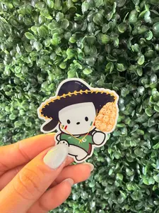 Mexican Pocha co Sticker - Kawaii Mexican Culture - Elote Lover - Mexican Pride Vinyl Sticker