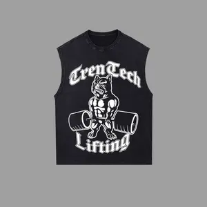[GoldenIron]  Tren Tech Lifting Club Bodybuilding Retro Unisex Washed Tank top, T-Shirt , 100% Heavy Cotton Gold's Gym Workout Hoodie Tee, Men's Sport Outfit, Gym Men's Hoodie T-shirt - Tank Top, Muscle Training Shirt, Gift for man