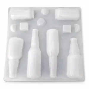Bottle Shaped Jello Mold – Plastic Gelatin Mold for Gelatina Desserts & Jello Shots – Beer, Tequila, Soda & Perfume Bottle Designs – Reusable Mold Made in Mexico