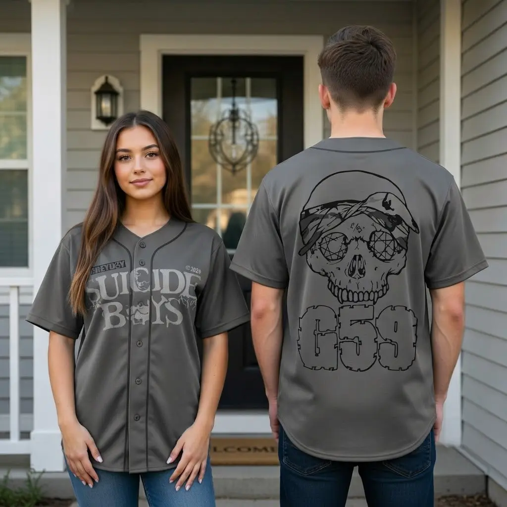 Grey/Pink/White/Black Sul Boys Jersey, G59 Baseball Jersey, Greyday Tour Shirt, Vintage Retro Boyband Shirt, Vintage 90s style top clothing, Unisex graphic Streetwear