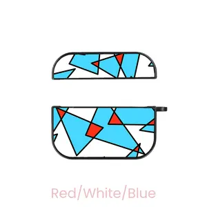 abbyrose Nachos AirPod Case Original (1st or 2nd gen) Rigid Plastic Red/White/Blue
