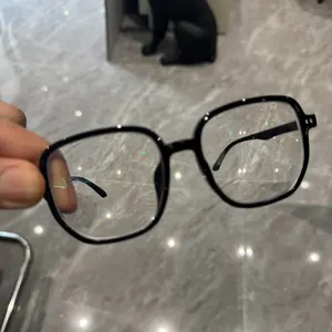 Stylish black eyeglass frames (without lenses) – decorative item