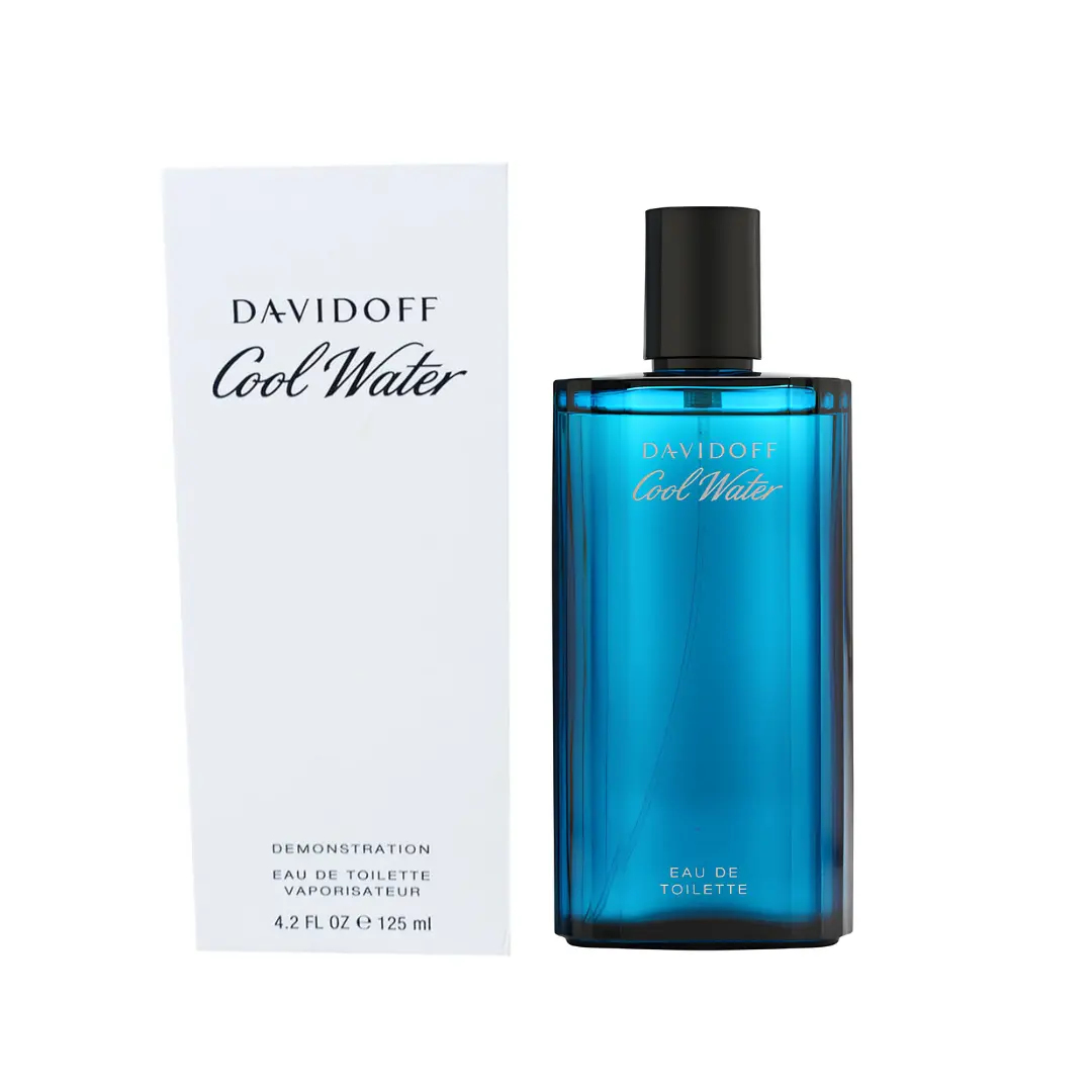 Davidoff Cool Water Man Eau de Toilette 4.2 oz Tester | Fresh Aquatic Men's Cologne | Long-Lasting Classic Fragrance
