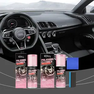 Automotive Interior Polish with Tools for Maintenance Cleaning Care Polishing and Refurbishing Agent for Car Owners