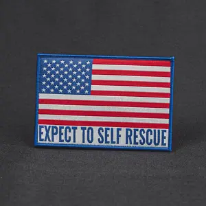Morale Patch - Expect To Self Rescue American Flag