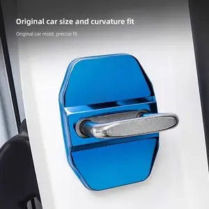 Stainless Steel Car Door Lock Protector Cover, Anti-Rust Lid, Durable Automotive Accessory, Easy Installation, Universal Fit