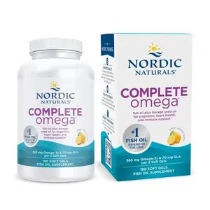 Nordic Naturals Complete Omega Lemon - Support Healthy Skin, Joints & Cognition - Vitamin-Rich Formula for Optimal Well-Being