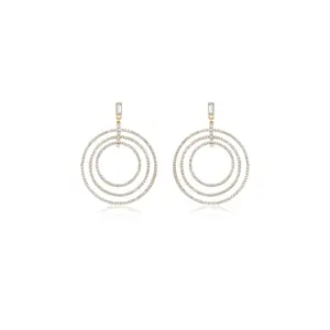 Ettika Disco Crystal Ring Earrings with Elegant Design and Sparkling Accents