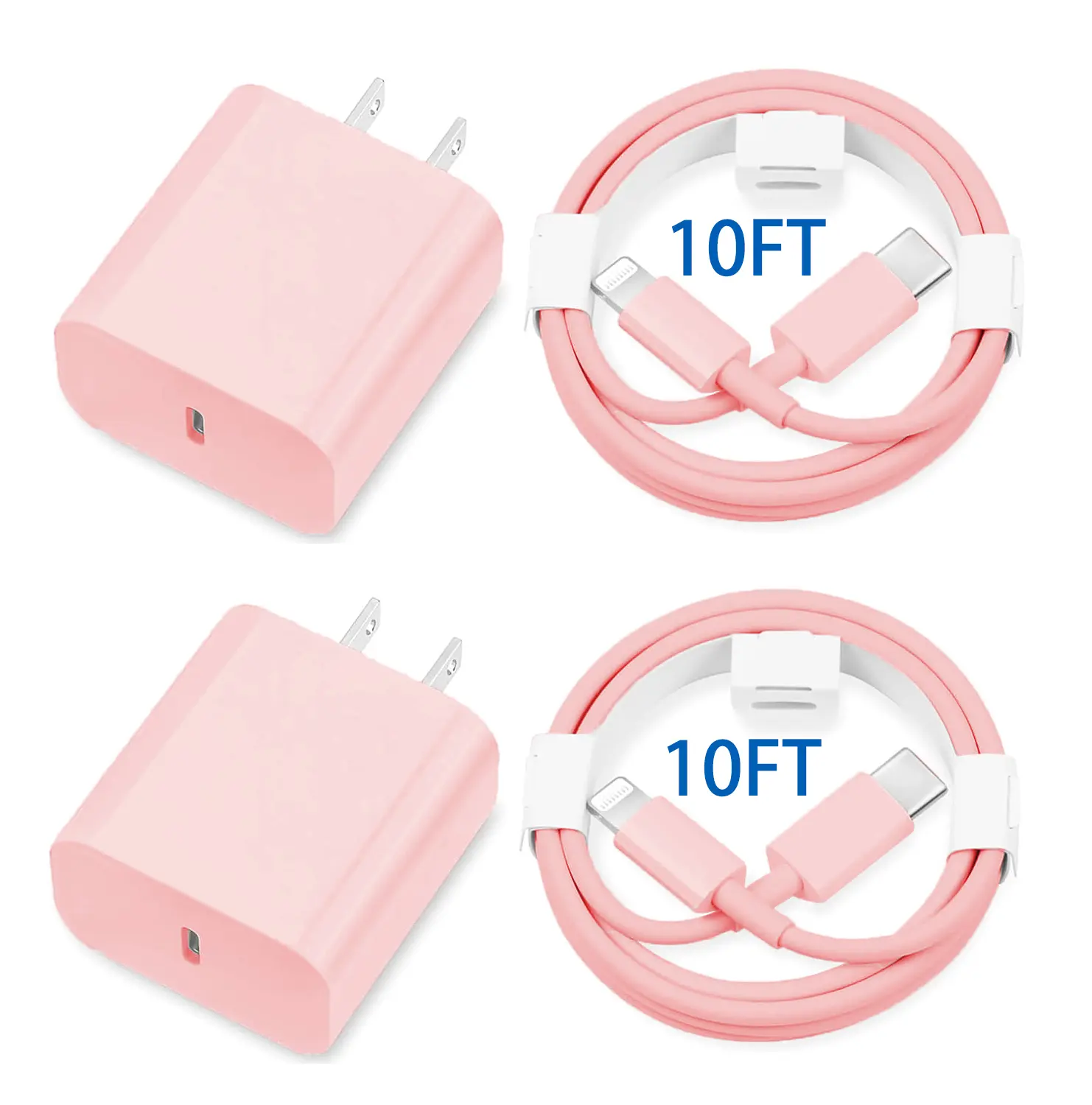 JOZASHON [MFi Certified] 20W Type C Fast Charger Block with 10FT USB C to Lightning Cable Compatible for iPhone 14/13/12/11 Pro Max/Xs Max/XR/X,iPad Charging for Electronic Smartphone and Cellphone（Purple）
