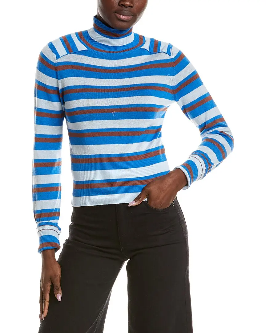 Free People Breeze Striped Turtleneck Top