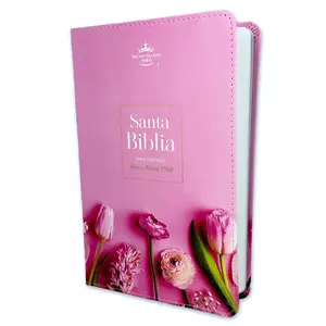 Bible in Spanish for Woman 12 Point Large Font Reina Valera 1960 Imitation Leather Tulip
