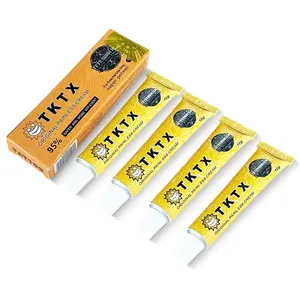 4 TUBES ONLY $37.99 | TKTX 95% Gold Edition Major Formula Upgrade | Maximum Strength Lidocaine Tattoo Numbing Cream | Long-Lasting Anesthetic for Large Tattoos, Full Sessions & Pro Artists