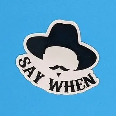 thumbnail image 2 of "I Hope My Government Let Me Go Outside Today" Hard Hat Vinyl Sticker – Glossy 2 of 4