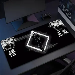 Jujutsu Kaisen Anime Desk Mat, Gojo Satoru Manga Mouse Pad, Keyboard Mat, Gojo Sensei JJK Anime Desk Mat For Office, Gift For Gamer