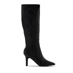 Sarai Knee High Heel Boots - Black Sarai Knee High Heel Boots - Black