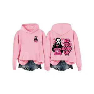 Ghostface Spooky Mask 3D Hoodie, Scream Horror Graphic Pullover, Urban Streetwear Sweatshirt, Unisex Woodsboro Fan Outfit, Scary Slasher Gear