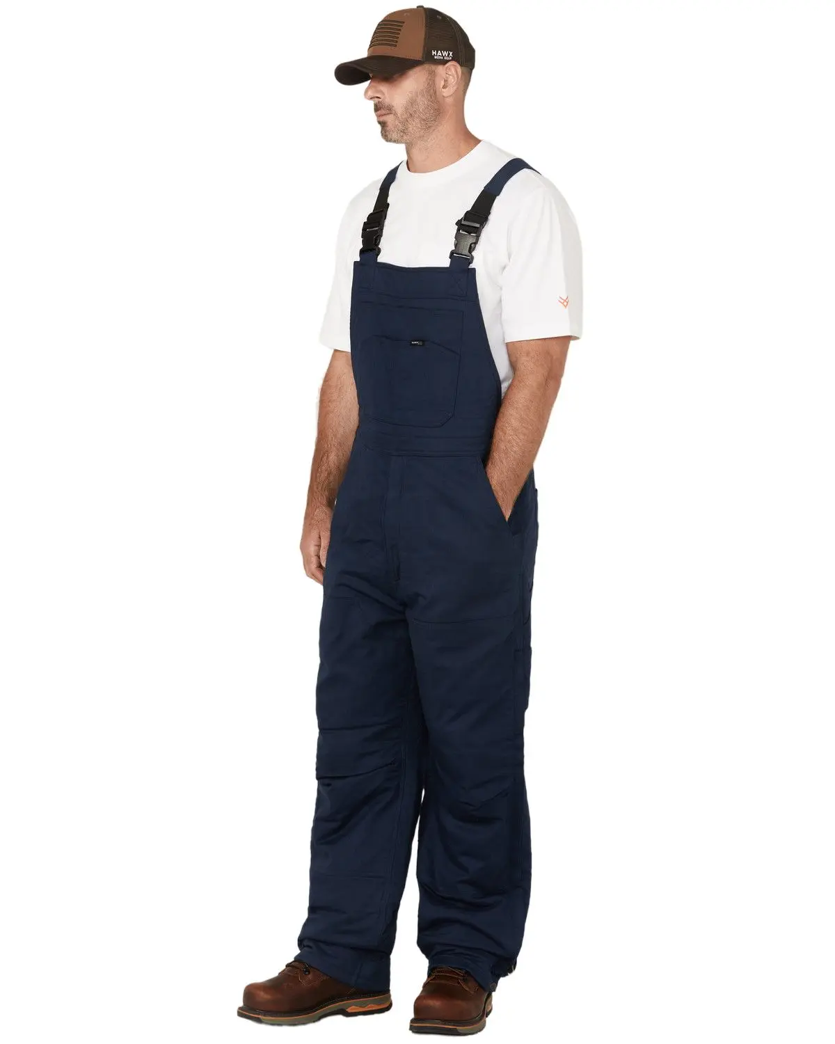 Hawx Men's Men'S Fr Insulated Solid Bib Overalls - Hxfrfa24p23-Nvy Hawx Men's Men'S Fr Insulated Solid Bib Overalls - Hxfrfa24p23-Nvy