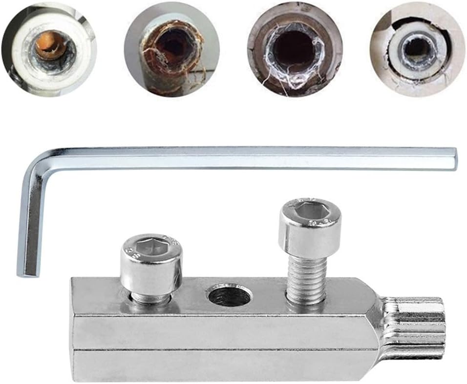 Screw Removal Tool,Broken Head Screw Extractor Faucet Angle Valve Wire Extractor for Sink Valve,Pipe Extractor Set,Easy Out Allen Screw.