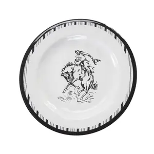 Ranch Life Melamine Dinner Plates, Set of 4