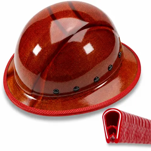 Hat brim protective strip, flexible brim guard trim, men's protective accessory