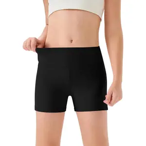 Girls Athletic Shorts Kids High Waisted Yoga Dance Biker Shorts Comfy Gymnastics Shorts 5-14Y