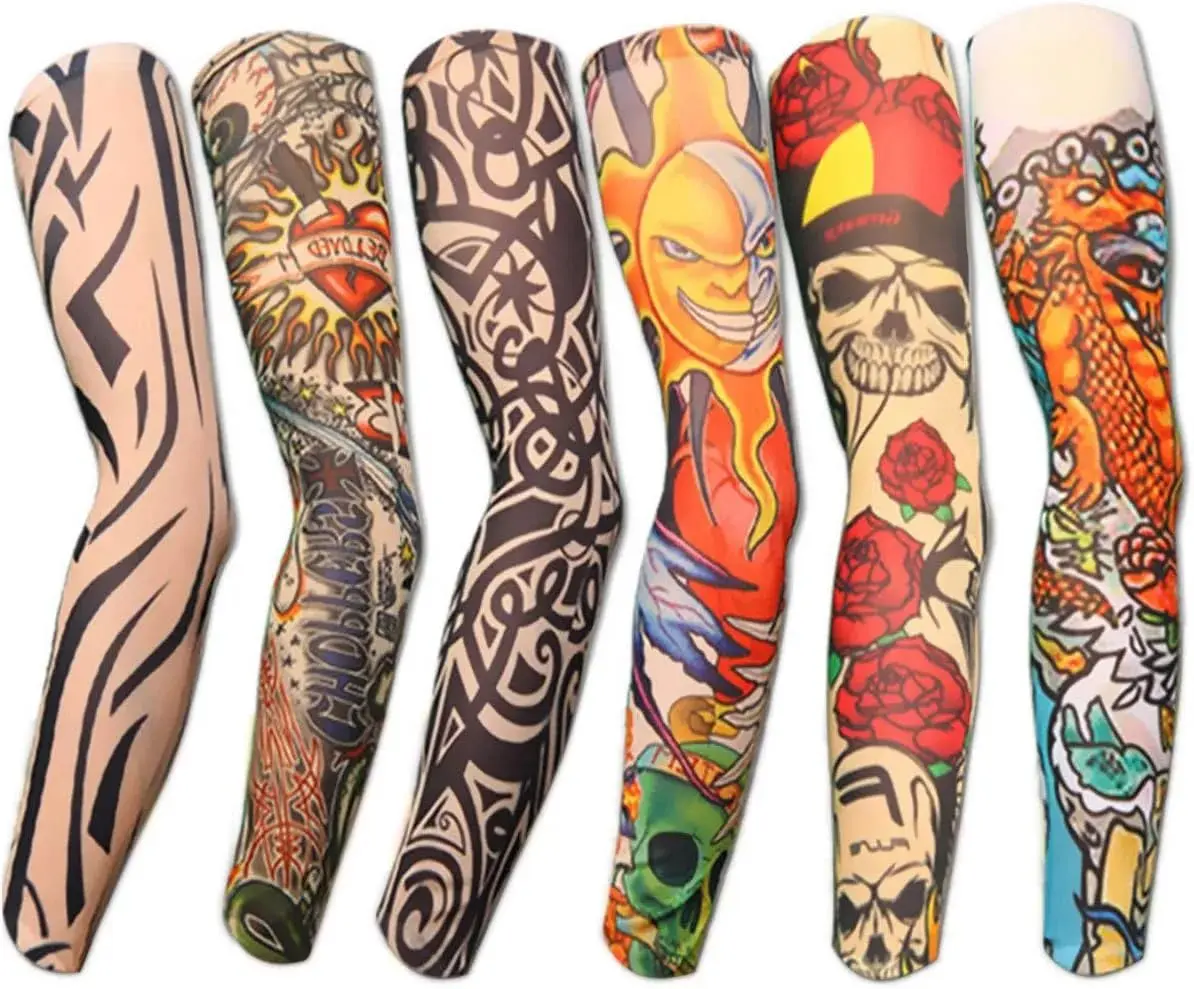 Temporary Tattoo Sleeves Set Arts  Fake Slip On Tattoo Arm Sleeves Kit