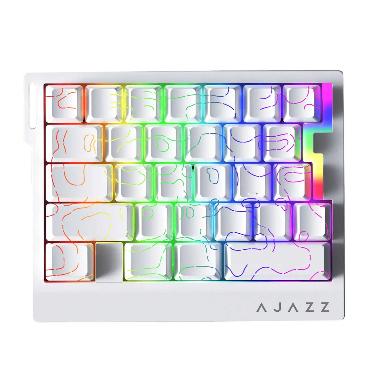 Ajazz AK029 Left-Handed Magnetic Mechanical Gaming Keyboard, Wired Portable Keyboard Compatible with PC, MAC, WIN Systems